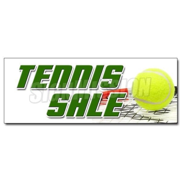 Safety Sign, 48 in Height, Vinyl, 18 in Length, Tennis